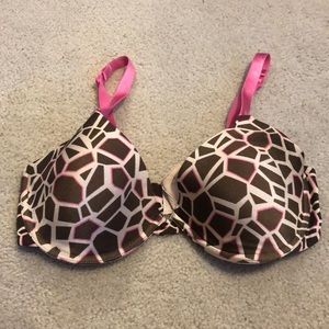 Giraffe Print Push up Bra